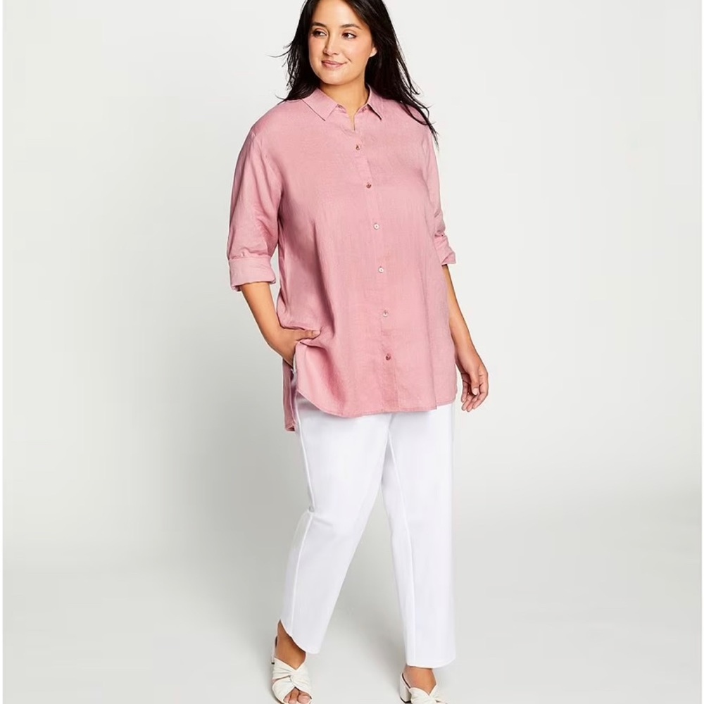 Eileen Fisher luxury white pants 2XL NEW